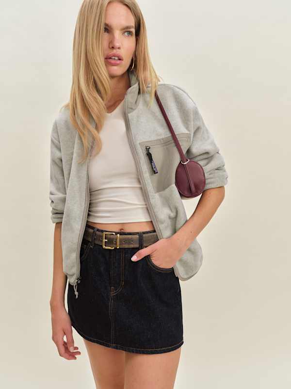 Patagonia Women's Synchilla Jacket - Oatmeal Heather W/seabird Grey